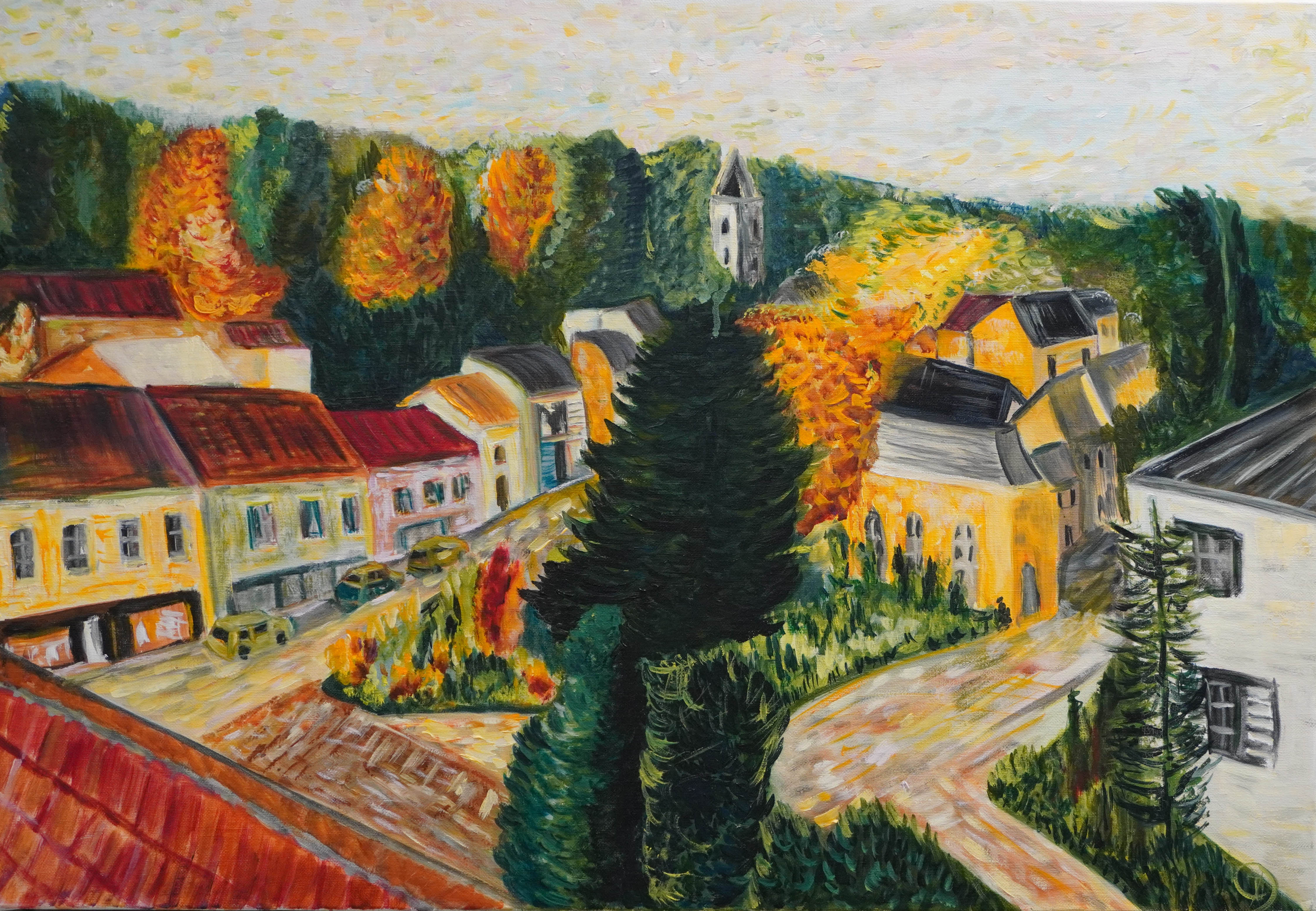 rue Amodru automne M20 F20 60X73 cm